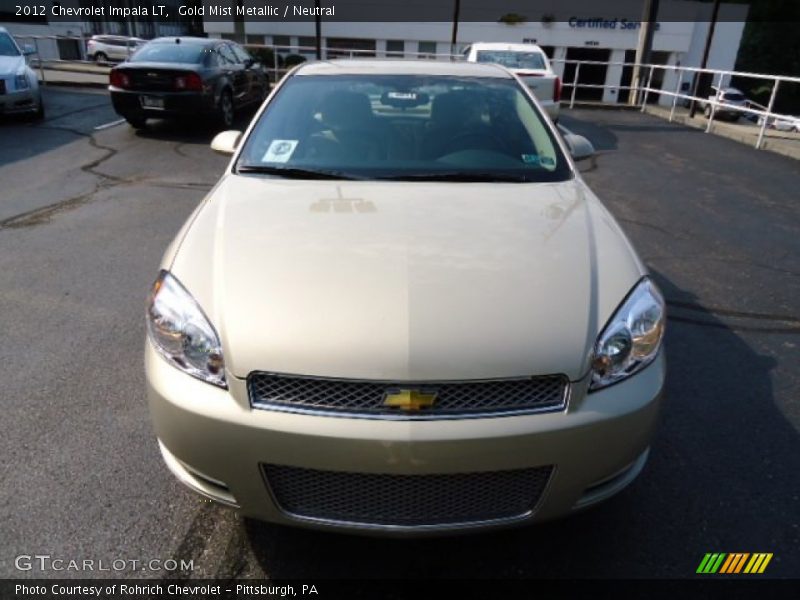 Gold Mist Metallic / Neutral 2012 Chevrolet Impala LT