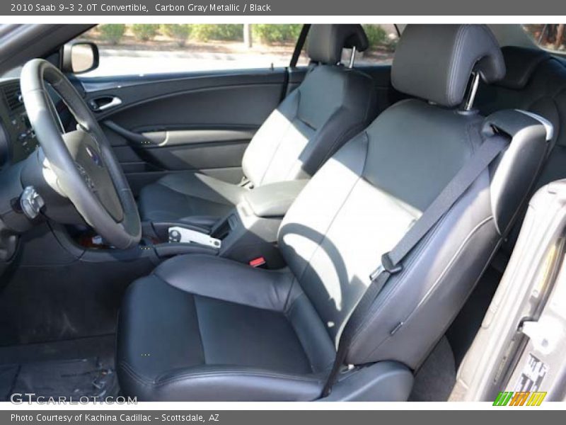 Carbon Gray Metallic / Black 2010 Saab 9-3 2.0T Convertible