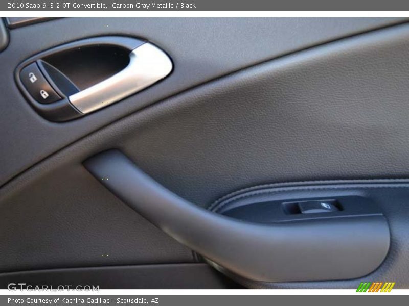 Carbon Gray Metallic / Black 2010 Saab 9-3 2.0T Convertible