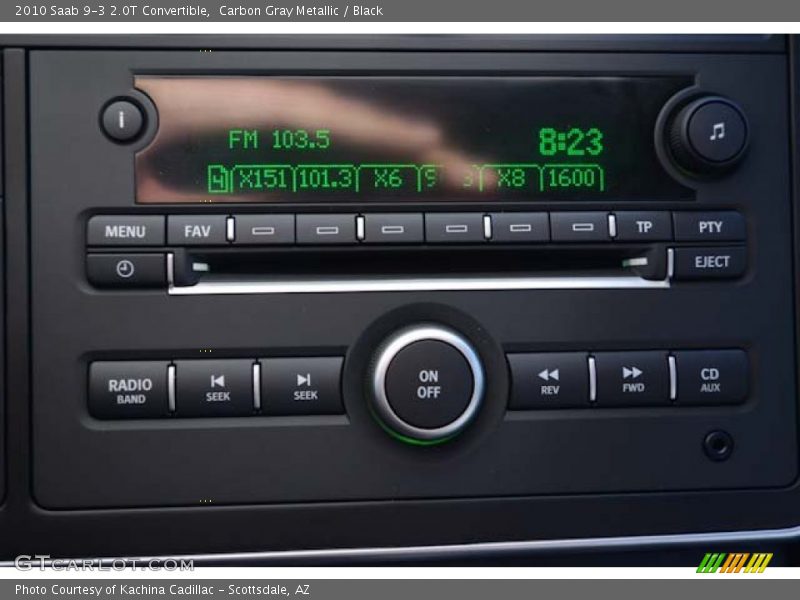 Carbon Gray Metallic / Black 2010 Saab 9-3 2.0T Convertible