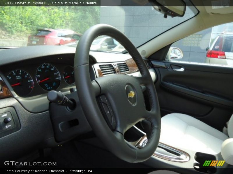 Gold Mist Metallic / Neutral 2012 Chevrolet Impala LT