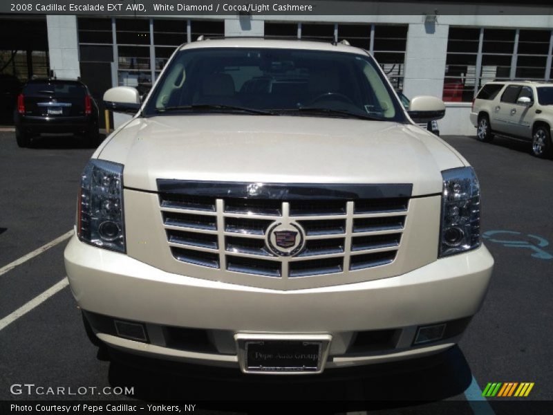 White Diamond / Cocoa/Light Cashmere 2008 Cadillac Escalade EXT AWD
