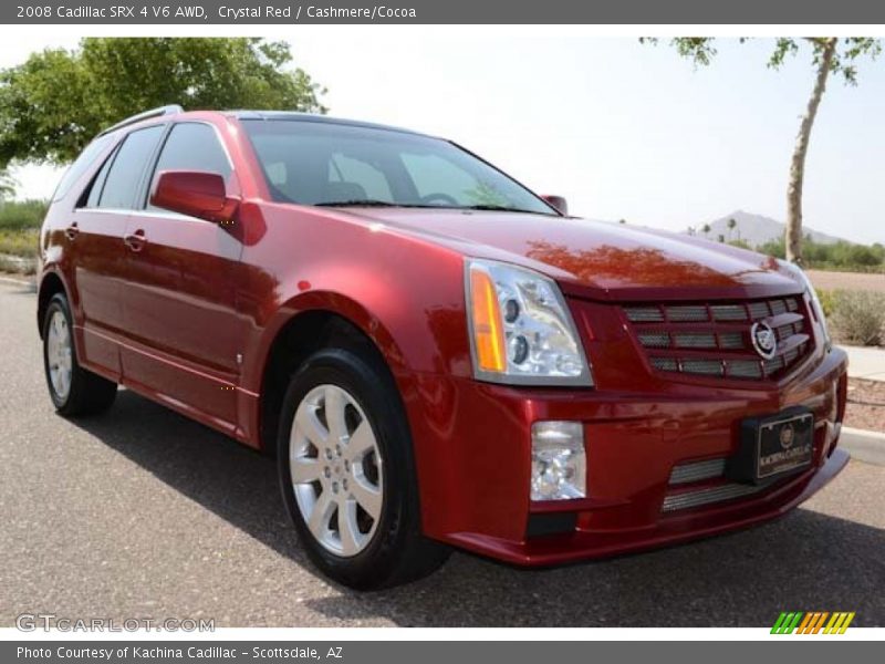 Crystal Red / Cashmere/Cocoa 2008 Cadillac SRX 4 V6 AWD