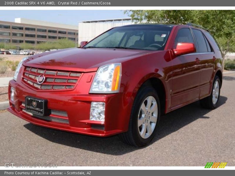 Crystal Red / Cashmere/Cocoa 2008 Cadillac SRX 4 V6 AWD