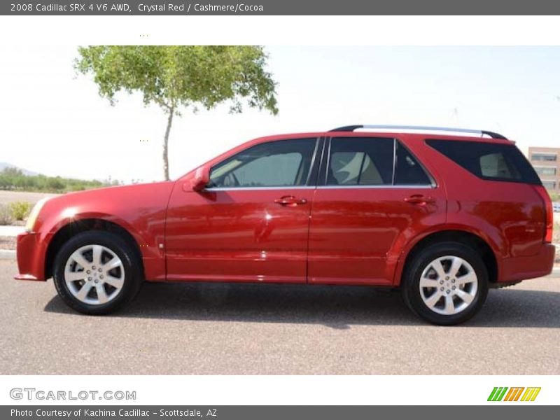 Crystal Red / Cashmere/Cocoa 2008 Cadillac SRX 4 V6 AWD
