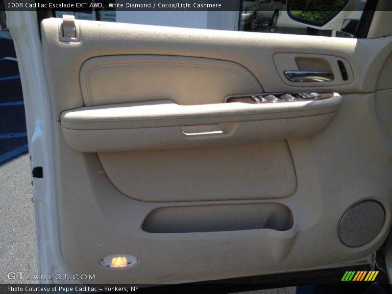 White Diamond / Cocoa/Light Cashmere 2008 Cadillac Escalade EXT AWD