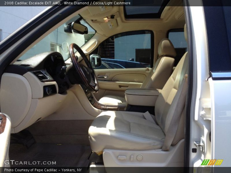 White Diamond / Cocoa/Light Cashmere 2008 Cadillac Escalade EXT AWD