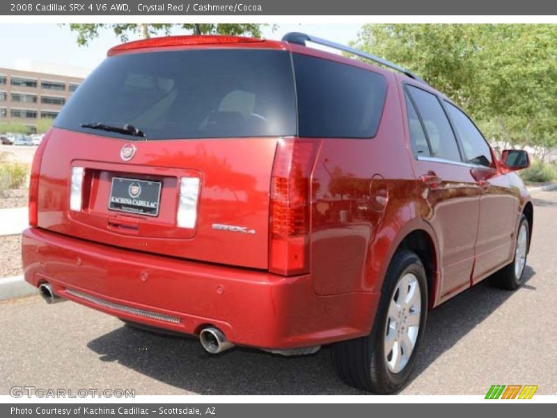 Crystal Red / Cashmere/Cocoa 2008 Cadillac SRX 4 V6 AWD