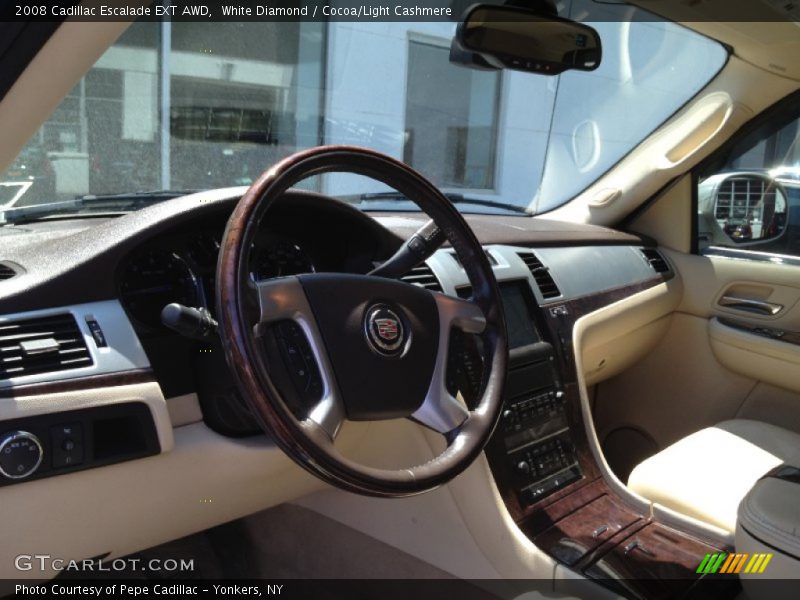 White Diamond / Cocoa/Light Cashmere 2008 Cadillac Escalade EXT AWD