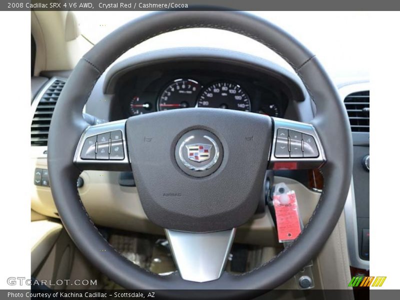 Crystal Red / Cashmere/Cocoa 2008 Cadillac SRX 4 V6 AWD