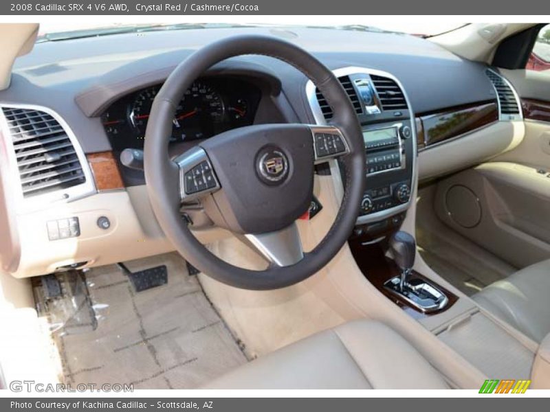 Crystal Red / Cashmere/Cocoa 2008 Cadillac SRX 4 V6 AWD