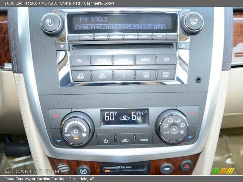 Crystal Red / Cashmere/Cocoa 2008 Cadillac SRX 4 V6 AWD