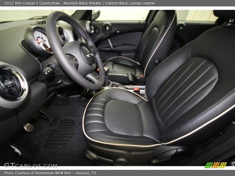  2012 Cooper S Countryman Carbon Black Lounge Leather Interior