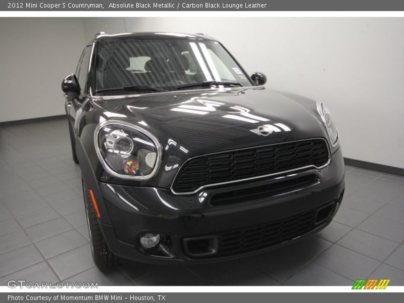 Absolute Black Metallic / Carbon Black Lounge Leather 2012 Mini Cooper S Countryman