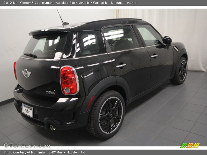 Absolute Black Metallic / Carbon Black Lounge Leather 2012 Mini Cooper S Countryman