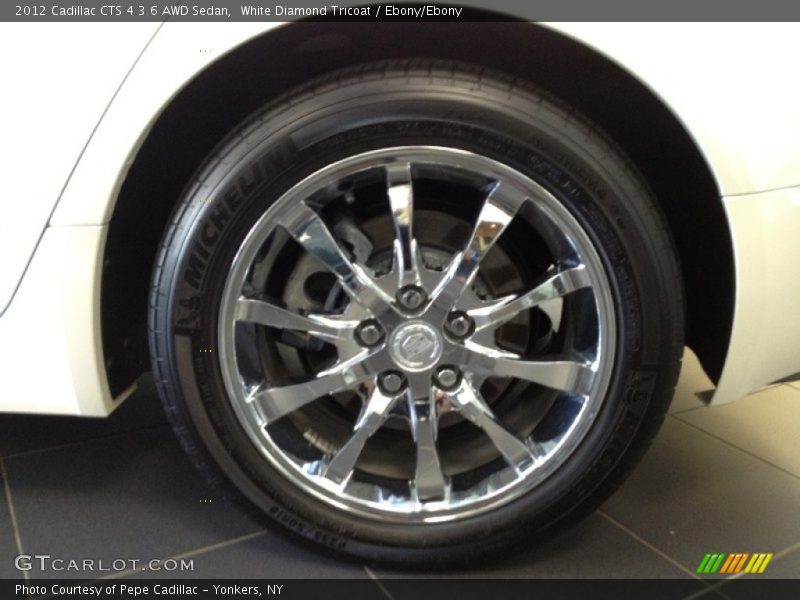White Diamond Tricoat / Ebony/Ebony 2012 Cadillac CTS 4 3.6 AWD Sedan