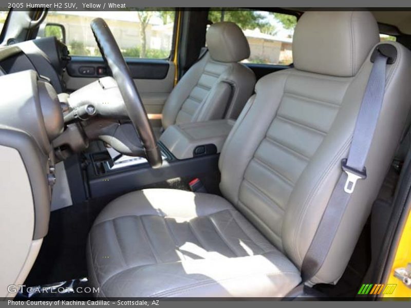 Front Seat of 2005 H2 SUV