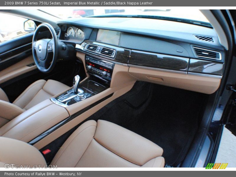 Imperial Blue Metallic / Saddle/Black Nappa Leather 2009 BMW 7 Series 750Li Sedan