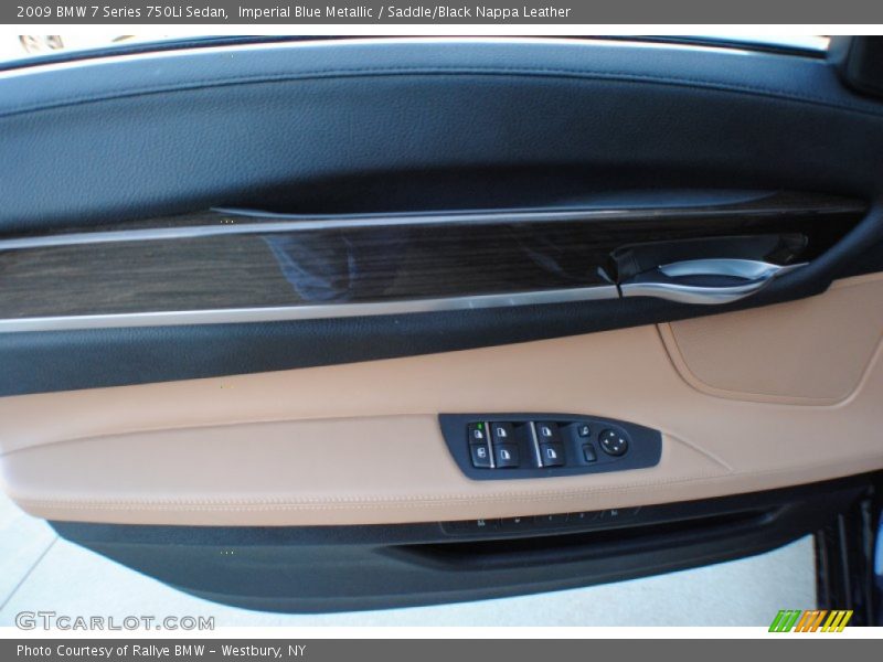 Imperial Blue Metallic / Saddle/Black Nappa Leather 2009 BMW 7 Series 750Li Sedan