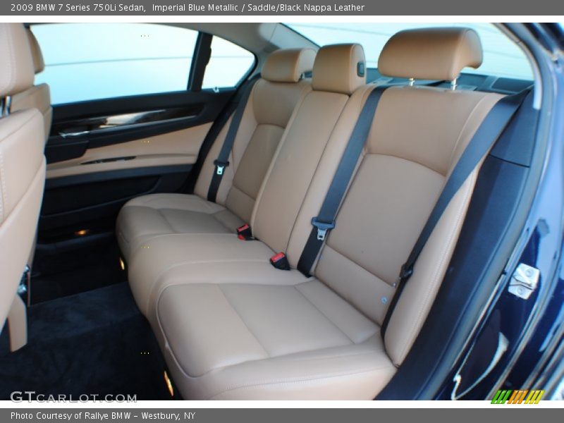 Imperial Blue Metallic / Saddle/Black Nappa Leather 2009 BMW 7 Series 750Li Sedan