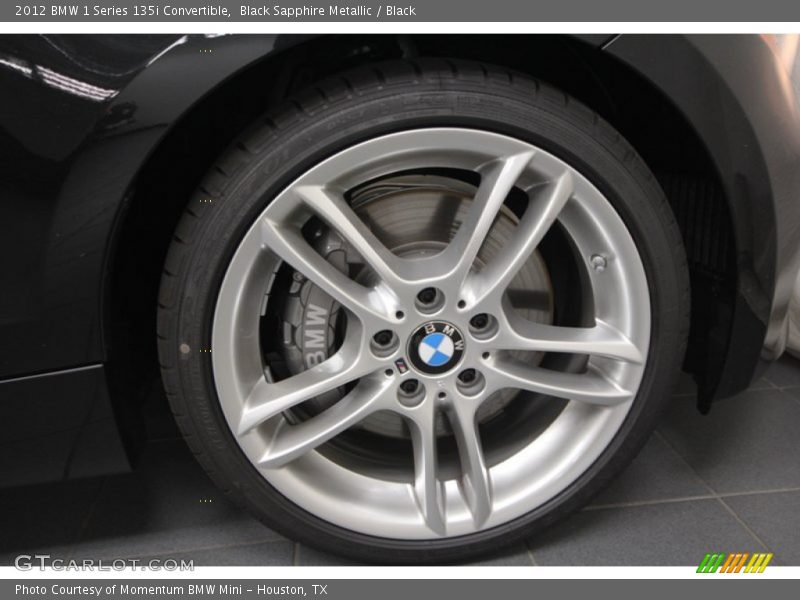 Black Sapphire Metallic / Black 2012 BMW 1 Series 135i Convertible