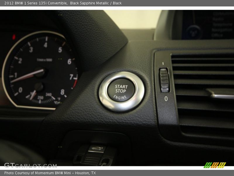 Black Sapphire Metallic / Black 2012 BMW 1 Series 135i Convertible