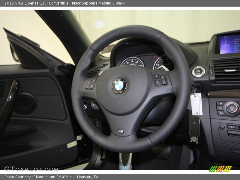 Black Sapphire Metallic / Black 2012 BMW 1 Series 135i Convertible