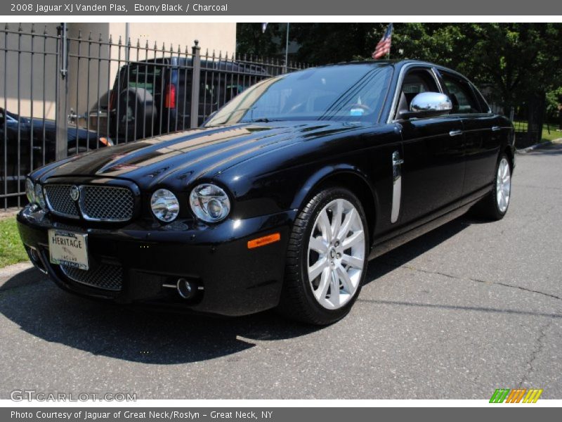 Ebony Black / Charcoal 2008 Jaguar XJ Vanden Plas