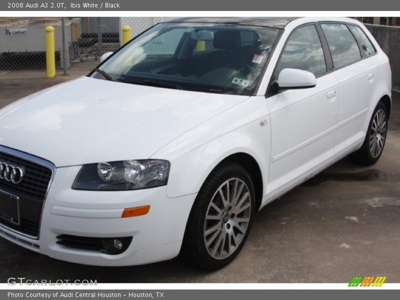 Ibis White / Black 2008 Audi A3 2.0T