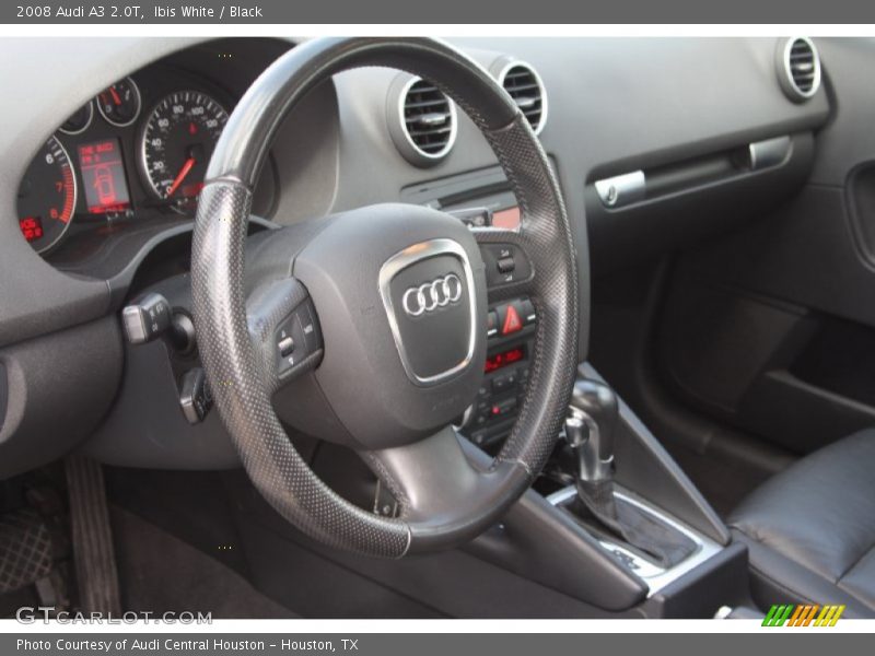 Ibis White / Black 2008 Audi A3 2.0T