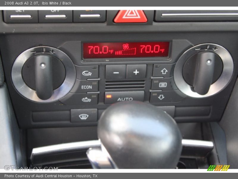 Ibis White / Black 2008 Audi A3 2.0T