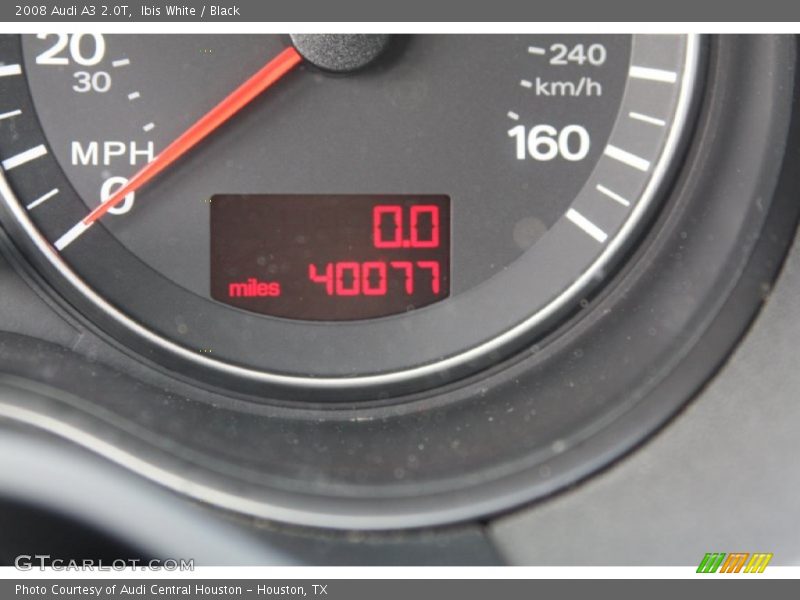 Ibis White / Black 2008 Audi A3 2.0T