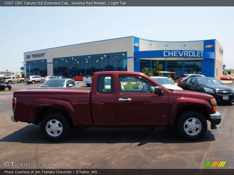 Sonoma Red Metallic / Light Tan 2007 GMC Canyon SLE Extended Cab