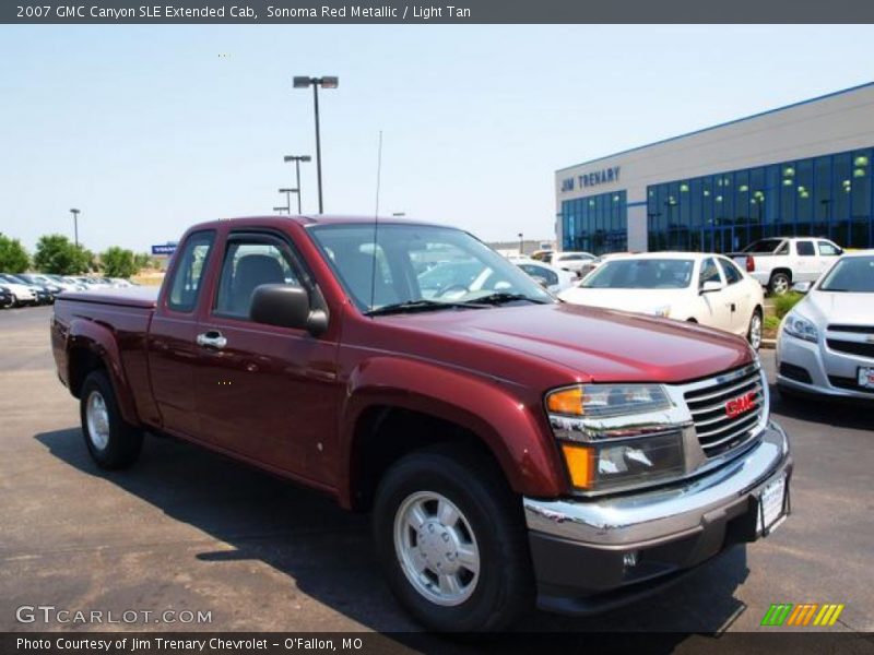 Sonoma Red Metallic / Light Tan 2007 GMC Canyon SLE Extended Cab