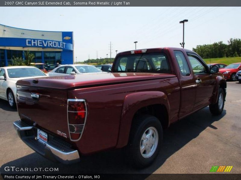 Sonoma Red Metallic / Light Tan 2007 GMC Canyon SLE Extended Cab