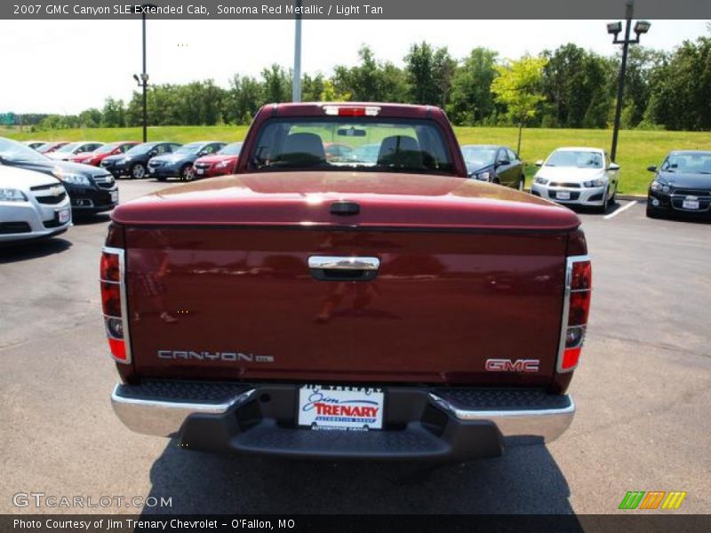 Sonoma Red Metallic / Light Tan 2007 GMC Canyon SLE Extended Cab