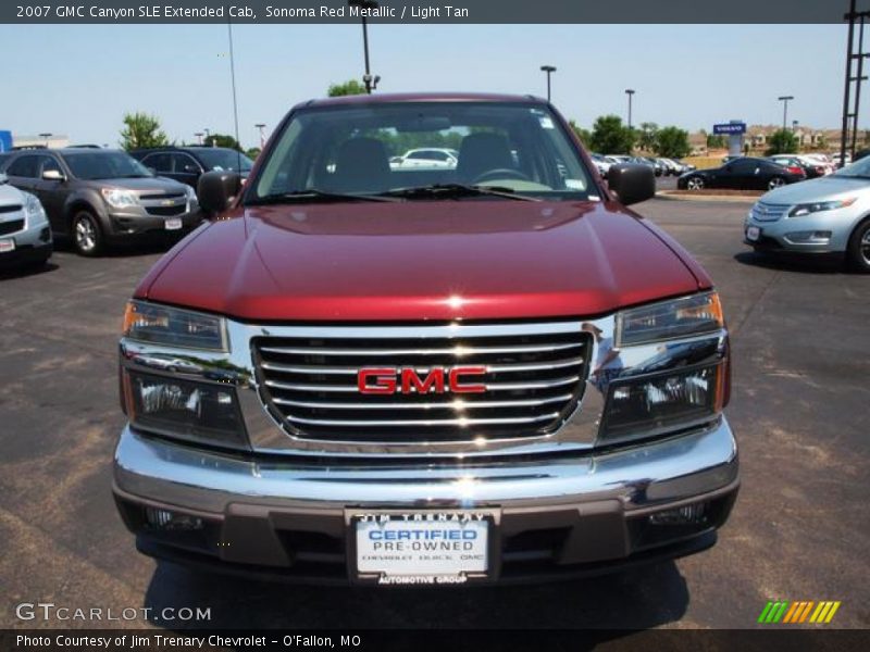 Sonoma Red Metallic / Light Tan 2007 GMC Canyon SLE Extended Cab