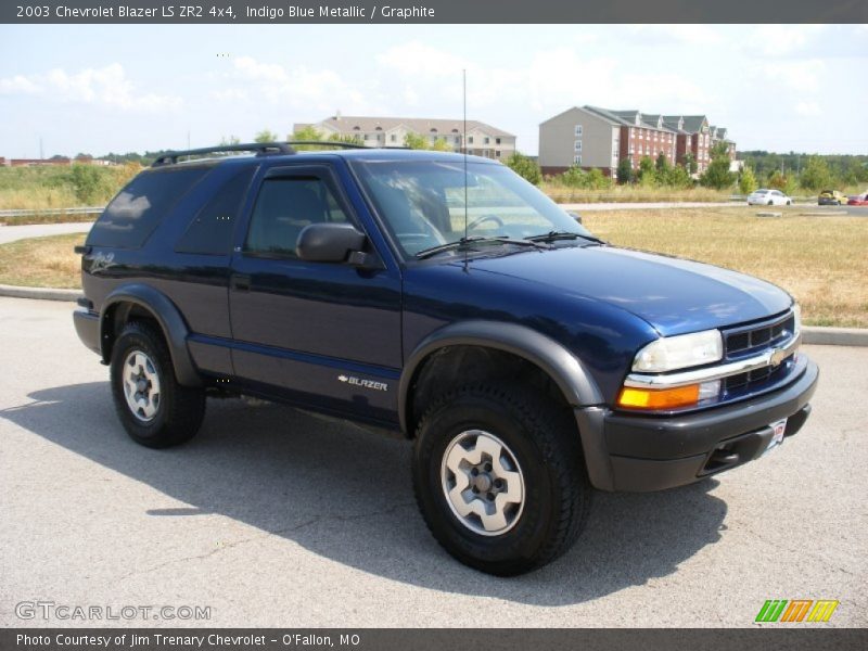 Indigo Blue Metallic / Graphite 2003 Chevrolet Blazer LS ZR2 4x4