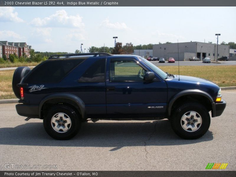 Indigo Blue Metallic / Graphite 2003 Chevrolet Blazer LS ZR2 4x4