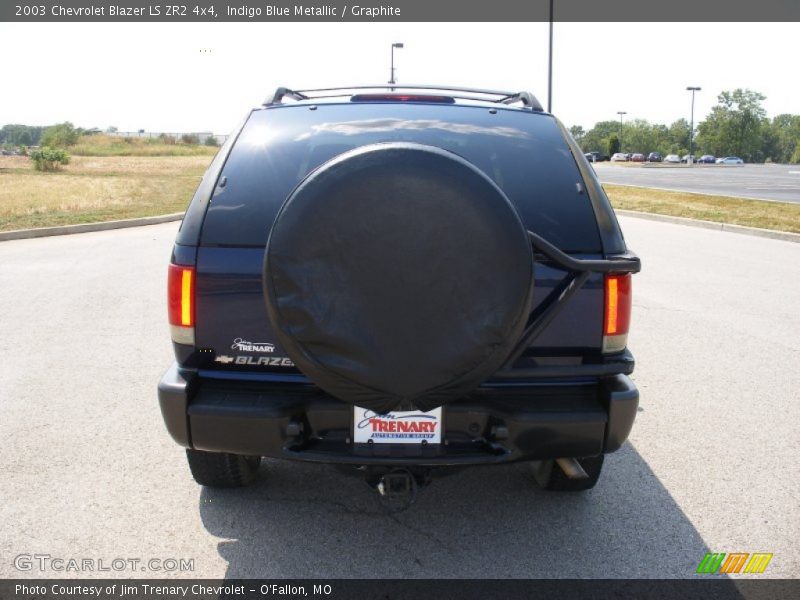 Indigo Blue Metallic / Graphite 2003 Chevrolet Blazer LS ZR2 4x4