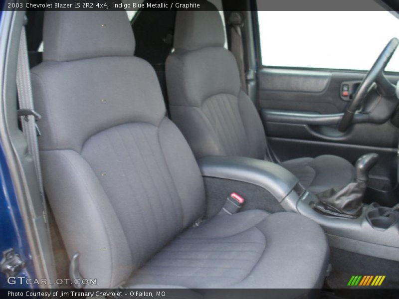 Indigo Blue Metallic / Graphite 2003 Chevrolet Blazer LS ZR2 4x4