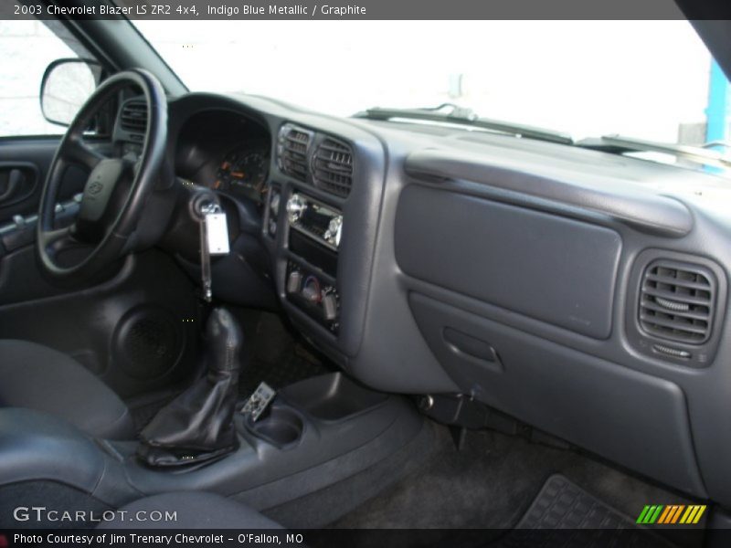 Indigo Blue Metallic / Graphite 2003 Chevrolet Blazer LS ZR2 4x4