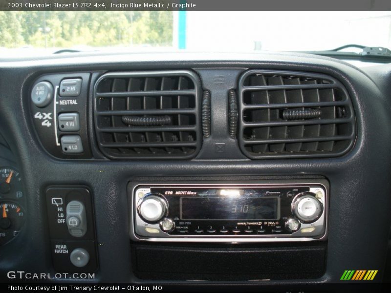 Indigo Blue Metallic / Graphite 2003 Chevrolet Blazer LS ZR2 4x4