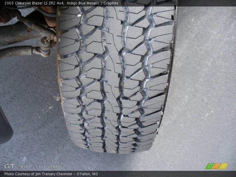 Indigo Blue Metallic / Graphite 2003 Chevrolet Blazer LS ZR2 4x4