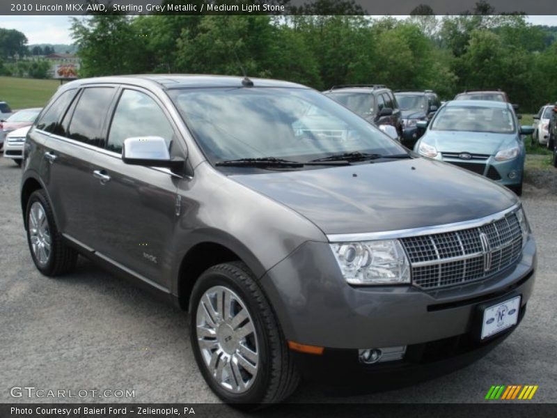 Sterling Grey Metallic / Medium Light Stone 2010 Lincoln MKX AWD
