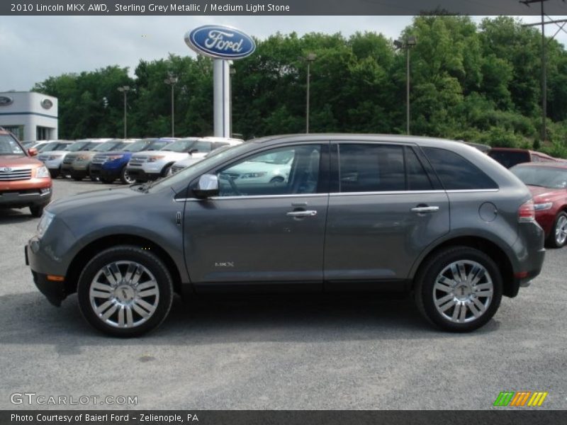 Sterling Grey Metallic / Medium Light Stone 2010 Lincoln MKX AWD