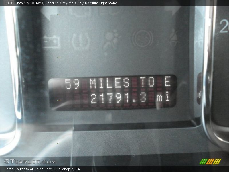 Sterling Grey Metallic / Medium Light Stone 2010 Lincoln MKX AWD