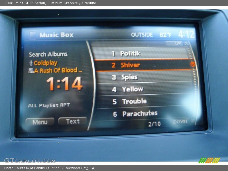 Platinum Graphite / Graphite 2008 Infiniti M 35 Sedan