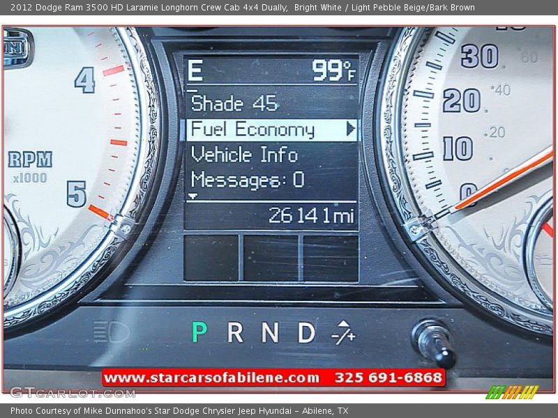 Bright White / Light Pebble Beige/Bark Brown 2012 Dodge Ram 3500 HD Laramie Longhorn Crew Cab 4x4 Dually