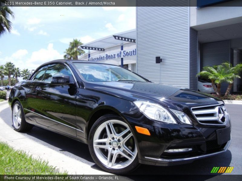 Black / Almond/Mocha 2011 Mercedes-Benz E 350 Cabriolet